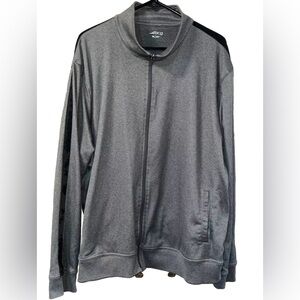 NWT BCG Men's Sz XL, Gray & Black Full Zip, Track Athletic Jacket 100% Poly